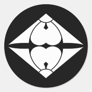 STICKER ROND 割り剣酢漿草菱