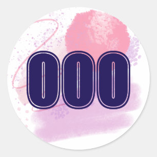 Sticker Rond 000 Angel Nombre Limitless Spirit High Vibe