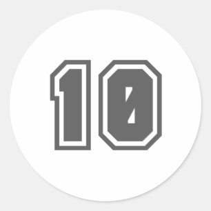 STICKER ROND 10