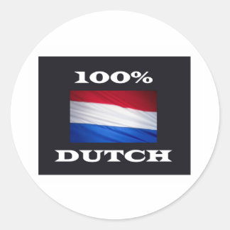 Sticker Rond 100 % dUTCH