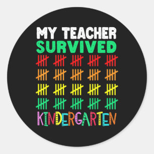 Sticker Rond 100 Jours D'École Tee Kids 100e Jour D'École Co