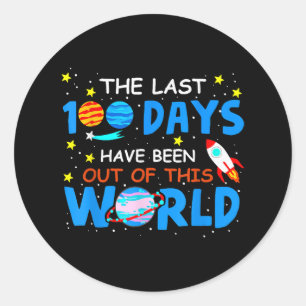 Sticker Rond 100 Jours derniers Sont Sortis De Ce Monde - 100 D