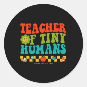Sticker Rond 100 Jours super D'Enfants Scolaires Enseignant De