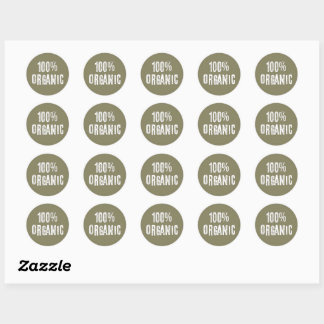Sticker Rond 100 % organique