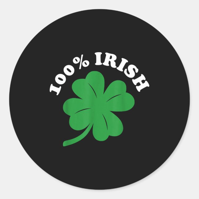 Sticker Rond 100 Percent Iri-shirt  (Devant)