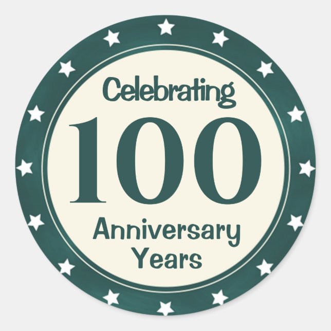 Sticker Rond 100e anniversaire (Devant)