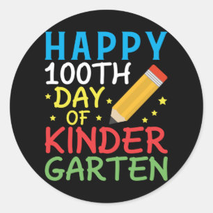 Sticker Rond 100e Jour de la maternelle