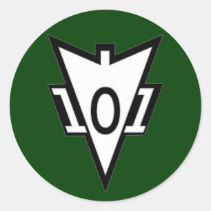 Sticker Rond 101e division aéroportée Refaire le patch de poche