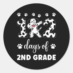 Sticker Rond 102 Jour De 2E Année 100 Jours Enseignant Smarter