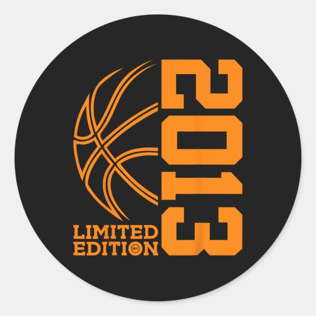 Sticker Rond 10e ANNIVERSAIRE BASKETBALL LIMITED EDITION 2013 (Devant)