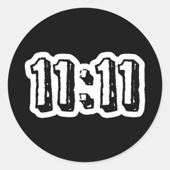 STICKER ROND 11:11 (Devant)