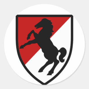 Sticker Rond 11e régiment de cavalerie blindée