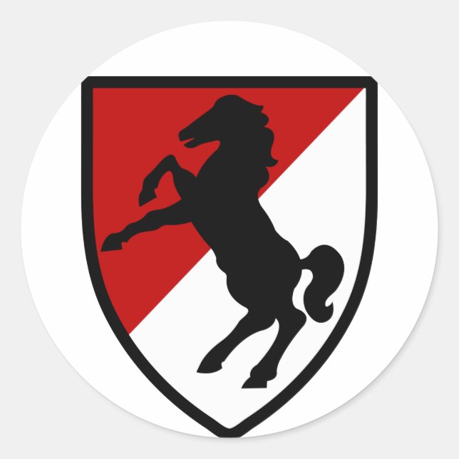 Sticker Rond 11e régiment de cavalerie blindée (Devant)