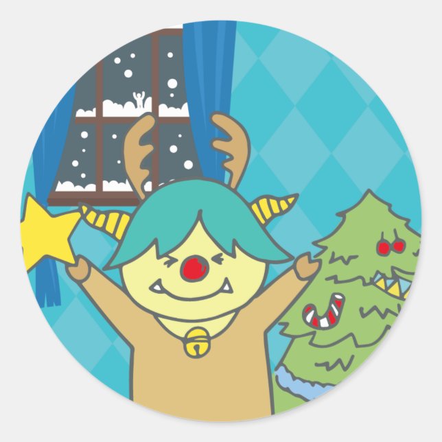 STICKER ROND 12月モンスターシール (Devant)