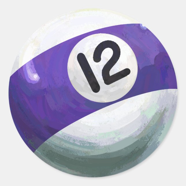 Sticker Rond 12 balles (Devant)