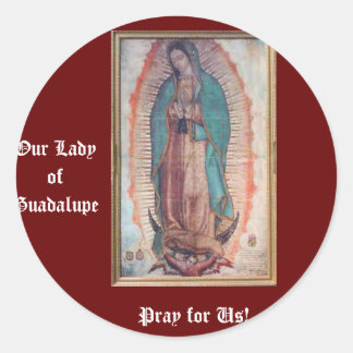 Sticker Rond 12 décembre Notre-Dame de Guadalupe