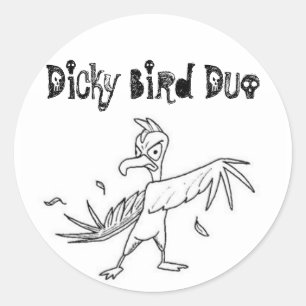Sticker Rond 1306390029_1df9e16e50, Dicky Bird Duo
