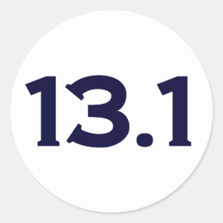 Sticker Rond 13,1 Semi-marathon