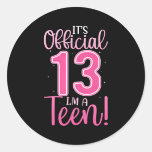 Sticker Rond 13E 13 Ans Nager