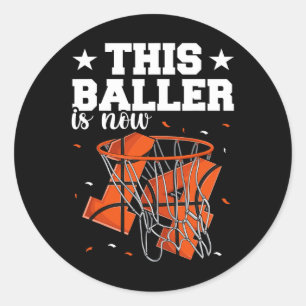 Sticker Rond 14e anniversaire Bysketbyll Boys