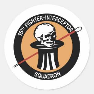 Sticker Rond 15ème Escadron de chasseur-intercepteur