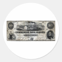 1858 Alabama Dix Dollars Note