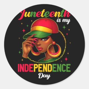 Sticker Rond 1865, 1865, C'Est Mon Jour De L'Indépendance Afriq