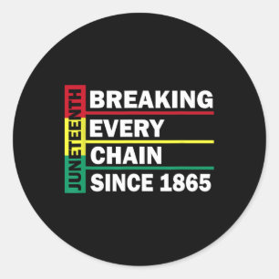 Sticker Rond 1865, Jintao, casser chaque chaîne depuis 1865 Bla