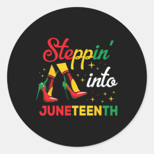Sticker Rond 1865 Junetten Black Queen Stronge Smart