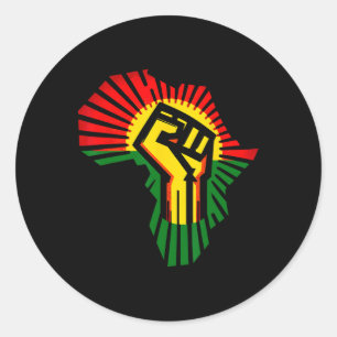 Sticker Rond 1865 Mois de l'histoire des Noirs Amérique africai