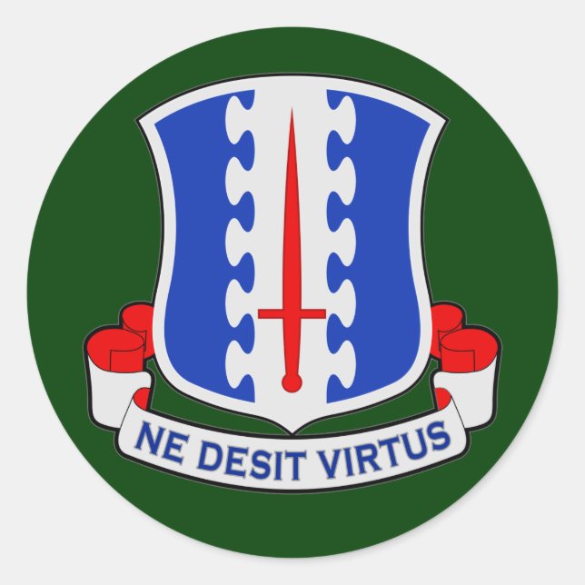 Sticker Rond 187e Régiment d'infanterie (aéroporté) (Devant)