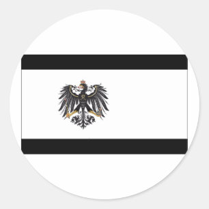 Sticker Rond 1892-1918) drapeaux de la Prusse de Preussen (