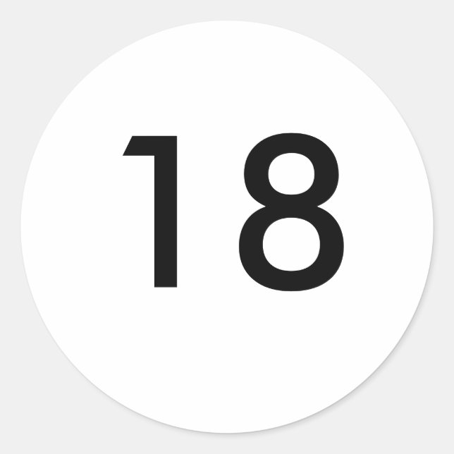 Sticker Rond 18e (Devant)