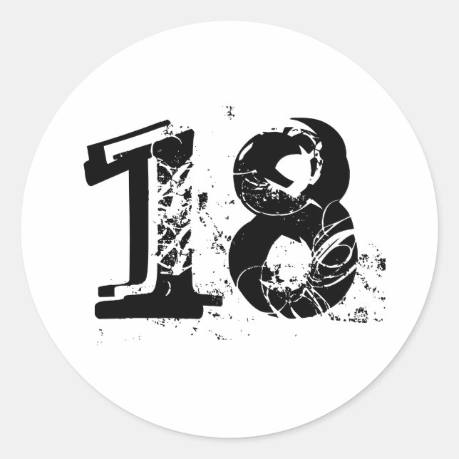 Sticker Rond 18e (Devant)