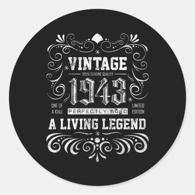 Sticker Rond 1943 75 75E Anniversaire (Devant)