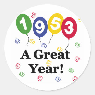 Sticker Rond 1953 Un grand anniversaire