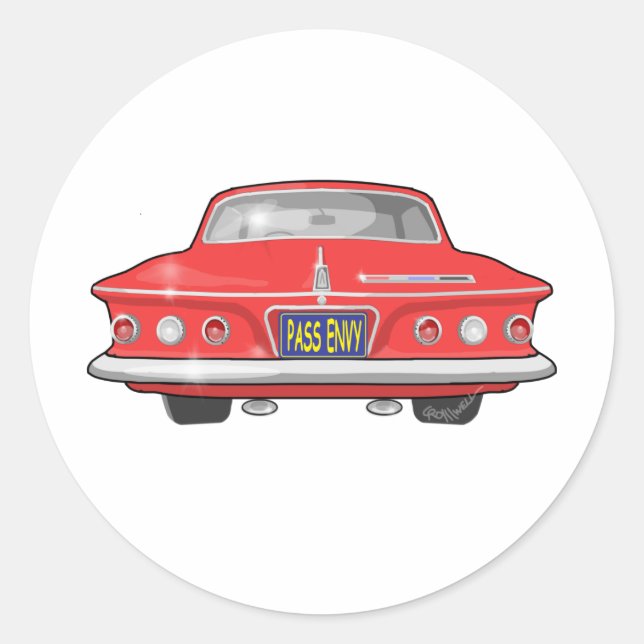 Sticker Rond 1962 Plymouth Fury (Devant)
