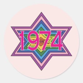 STICKER ROND 1974