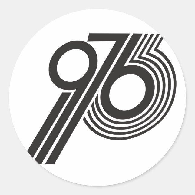 STICKER ROND 1976 (Devant)