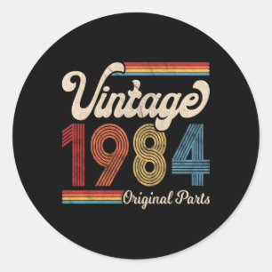 Sticker Rond 1984 1984 Né En 1984