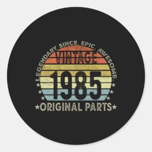Sticker Rond 1985 Original P 38E