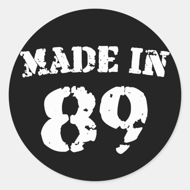 STICKER ROND 1989 (Devant)