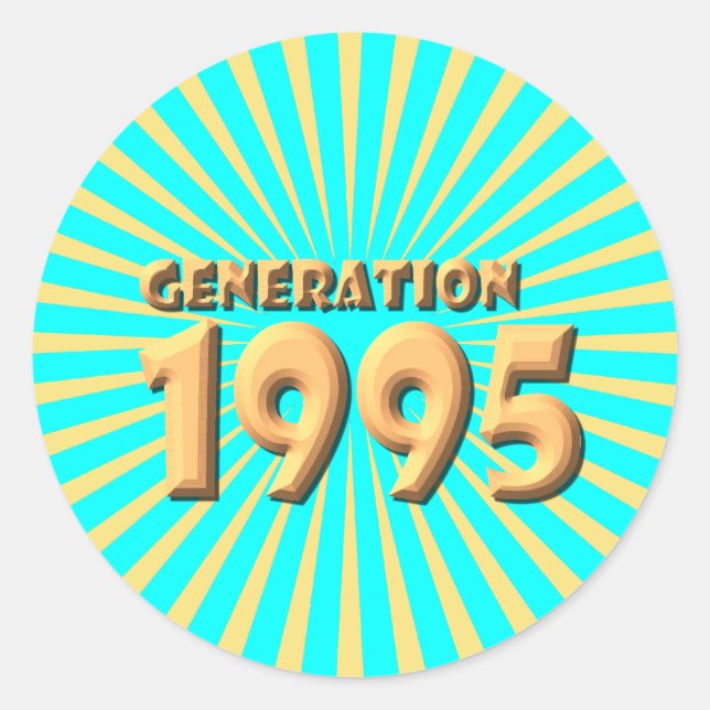 STICKER ROND 1995 (Devant)