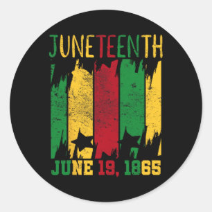 Sticker Rond 19 juin 1865 Jour de la Liberté