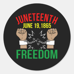 Sticker Rond 19 juin 1865 Liberté