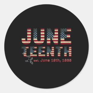 Sticker Rond 19 juin 1865 Texas1