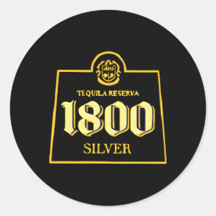 Sticker Rond 1 800 Tequilas Relaxées