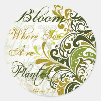 Sticker Rond 1 Co 7 17 Art Écriture