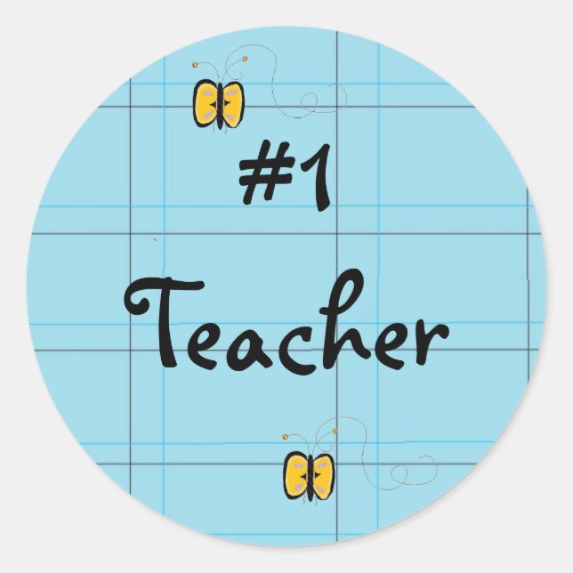 Sticker Rond #1 Enseignant (Devant)
