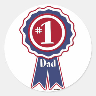 Sticker Rond #1 Papa - Bonne Fête des pères